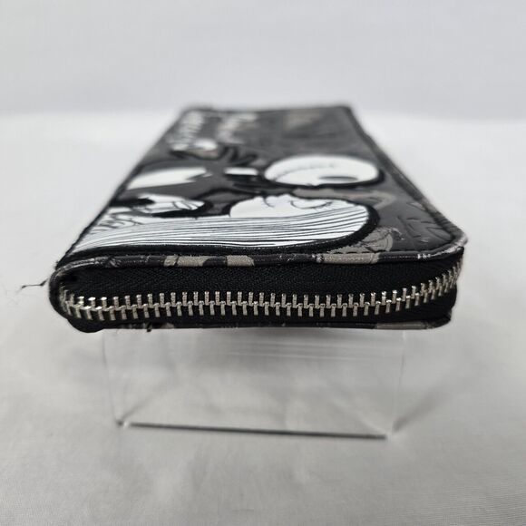 Disney Nightmare Before Christmas Wallet Black White Now and Forever Zip Around - Picture 11 of 13